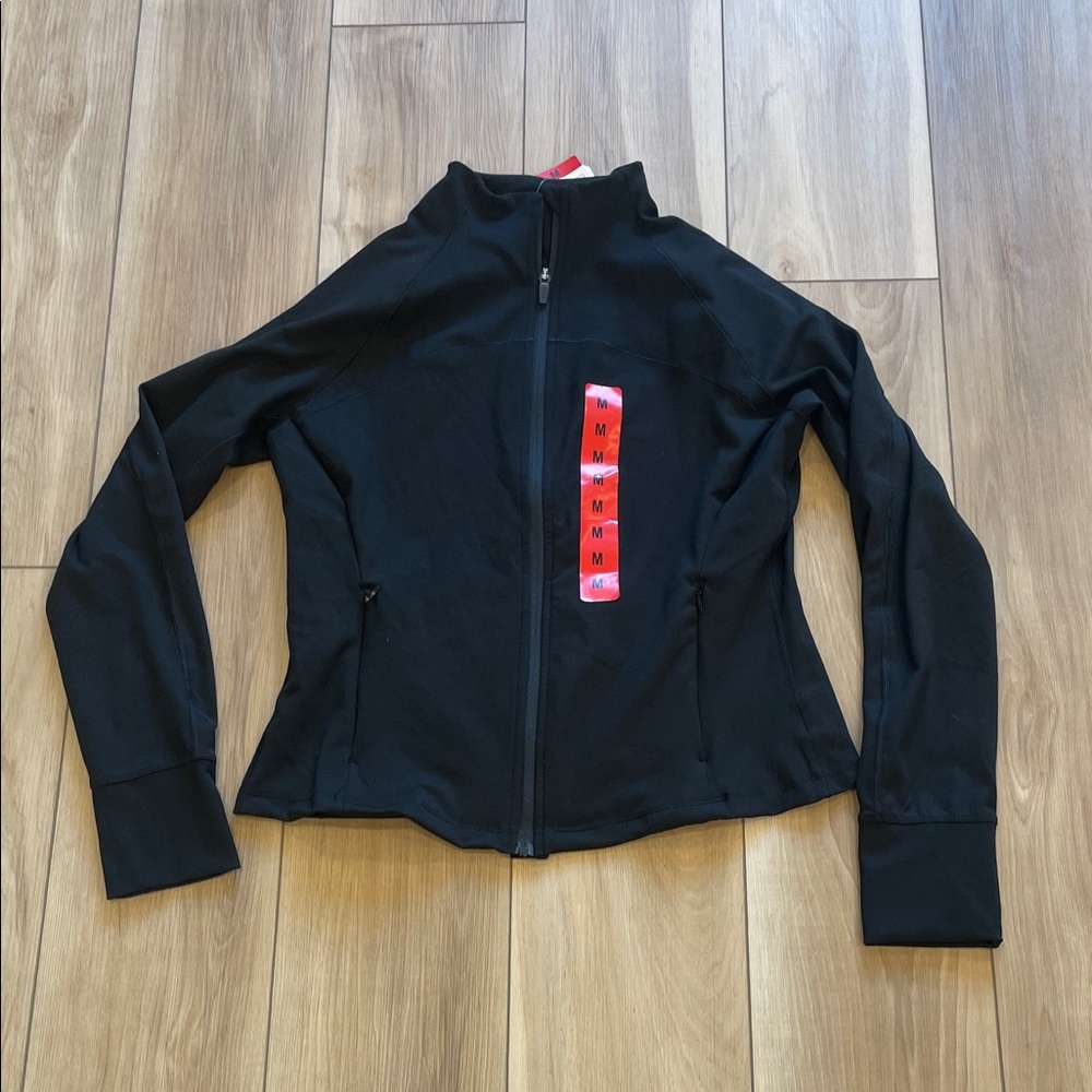 New Jockey black Women's Full-Zip Jacket - Sleek Lightweight Layer